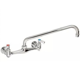 Llave Para Lavabo Mezcladora A Pared De 8″ Y Cuello FISHER 98094